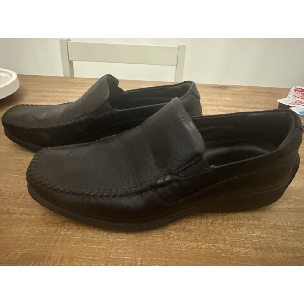 Neil M Rome Men's Black‎ Leather Loafers Shoes Casual Dress Sz 10.5 MSRP $267!
